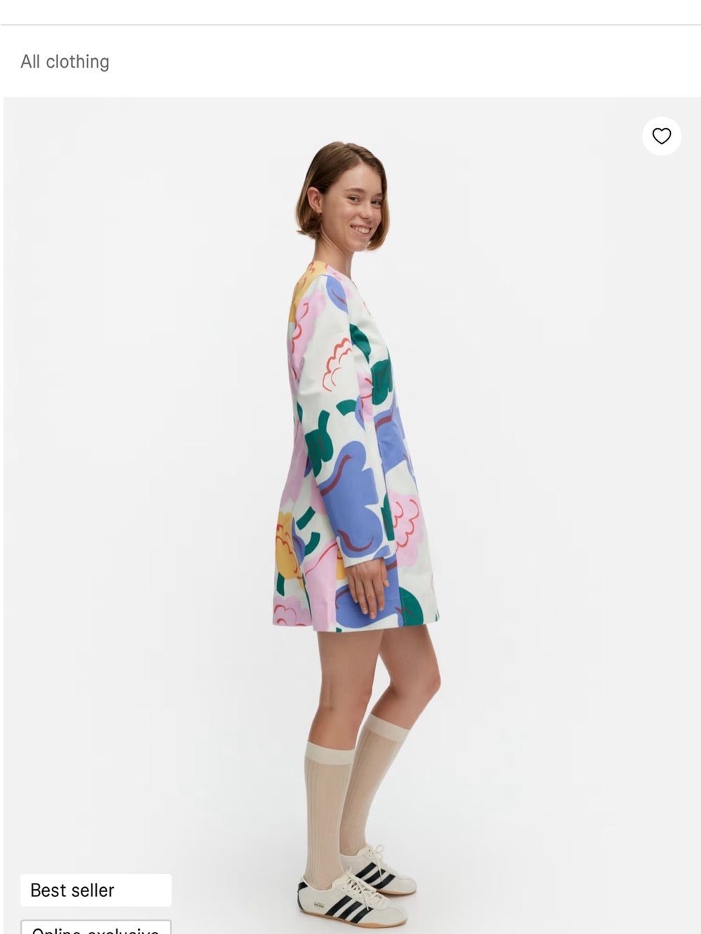 Marimekko Iloinen Kukasta Kukkaan Dress Sz US 6/36 - Picture 3 of 14